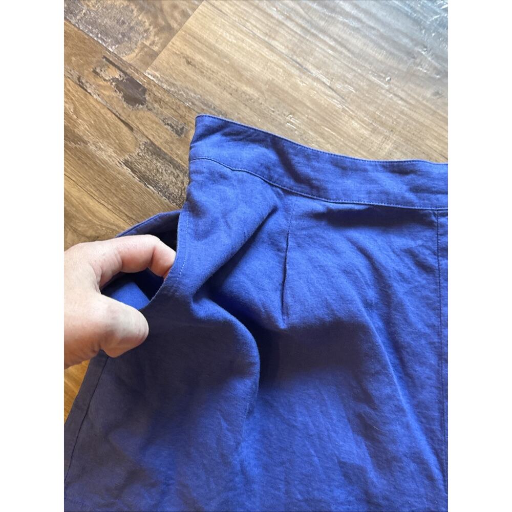 Madewell NWT XL Blue Shorts Nordstrom Linen Viscose Blend Loose Fit Casual Nice - Picture 14 of 16